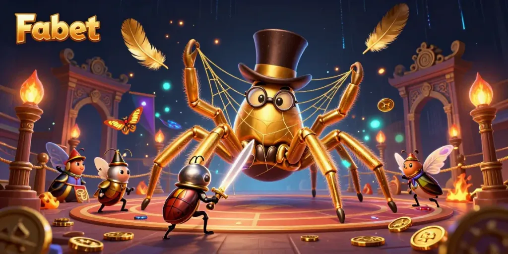 Experience thrilling games at Fabet through an enchanting 3D scene filled with unique characters and casino elements
