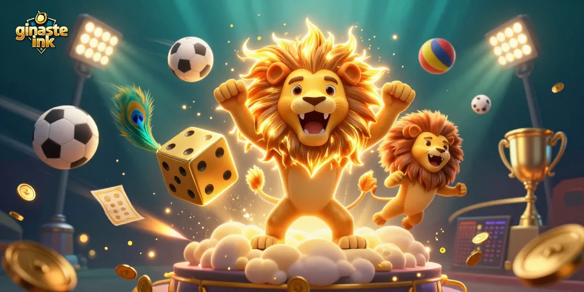 Experience the thrill at ginaste ink, where the sun lion roars amidst dynamic sports betting excitement.