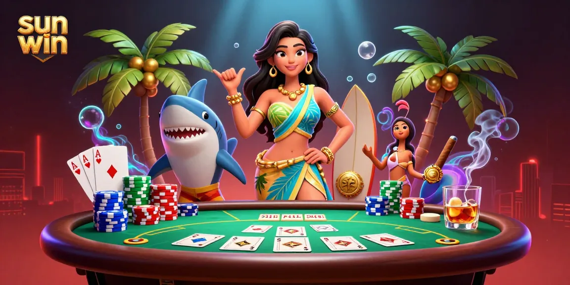 Engage with the sun win gaming experience in a vibrant, dynamic casino scene.