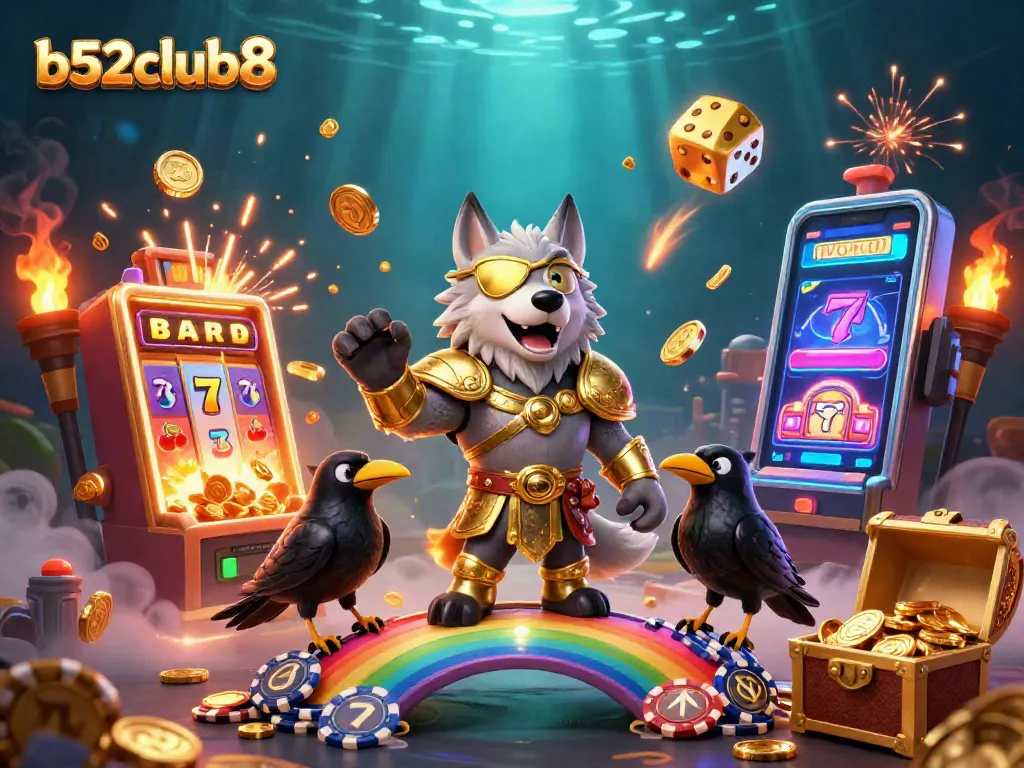 Experience the thrill of b52club8 with action-packed slots and colorful casino elements.