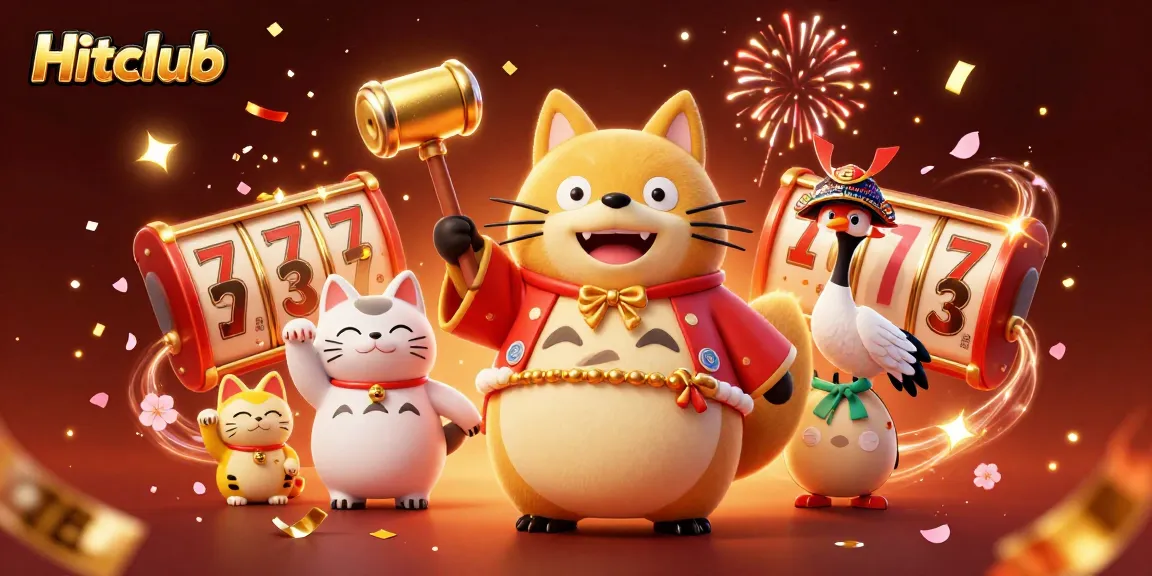 Experience the excitement of Hitclub with vibrant characters and gambling elements in a dynamic casino scene.
