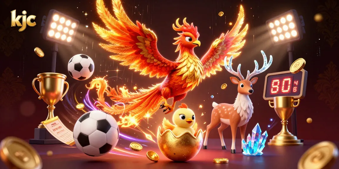 KJC offers an exciting phoenix-themed online casino experience filled with dynamic sports and gambling elements.