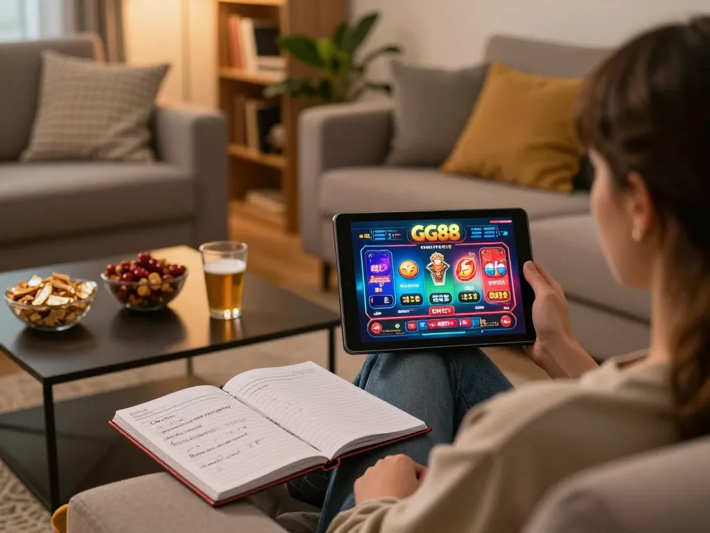 Engage with GG88 online casino while enjoying a cozy home atmosphere and strategizing.