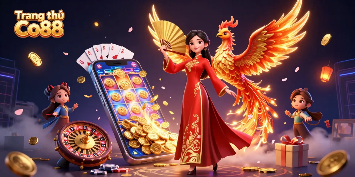 Play thrilling games at Trang chủ Co88 with beautiful visuals of slots and casino elements.