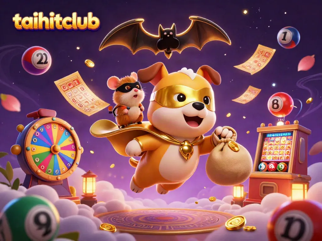 Engage in exciting gameplay with taihitclub featuring a superhero dog and dynamic casino elements.