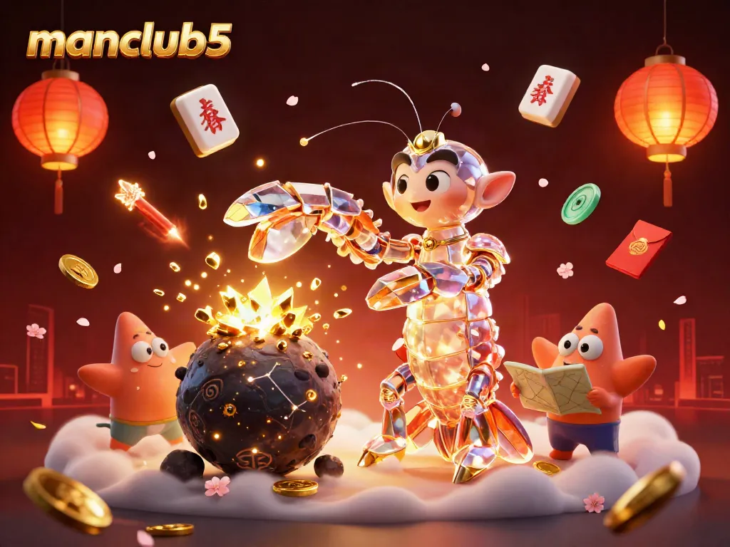 Engage in the excitement and strategy of manclub5 with a vivid illustration depicting vibrant casino elements.