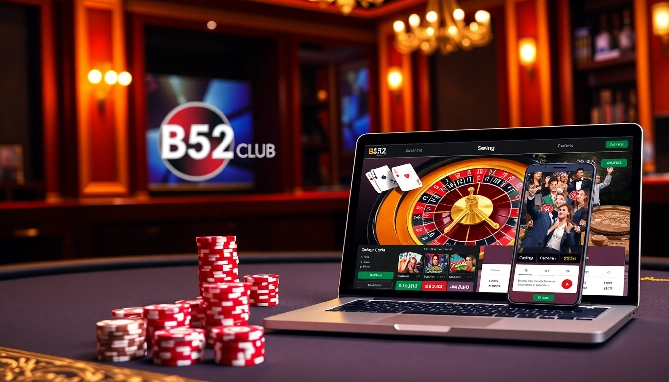 Engage with the B52 Club as players enjoy vibrant online casino gaming.