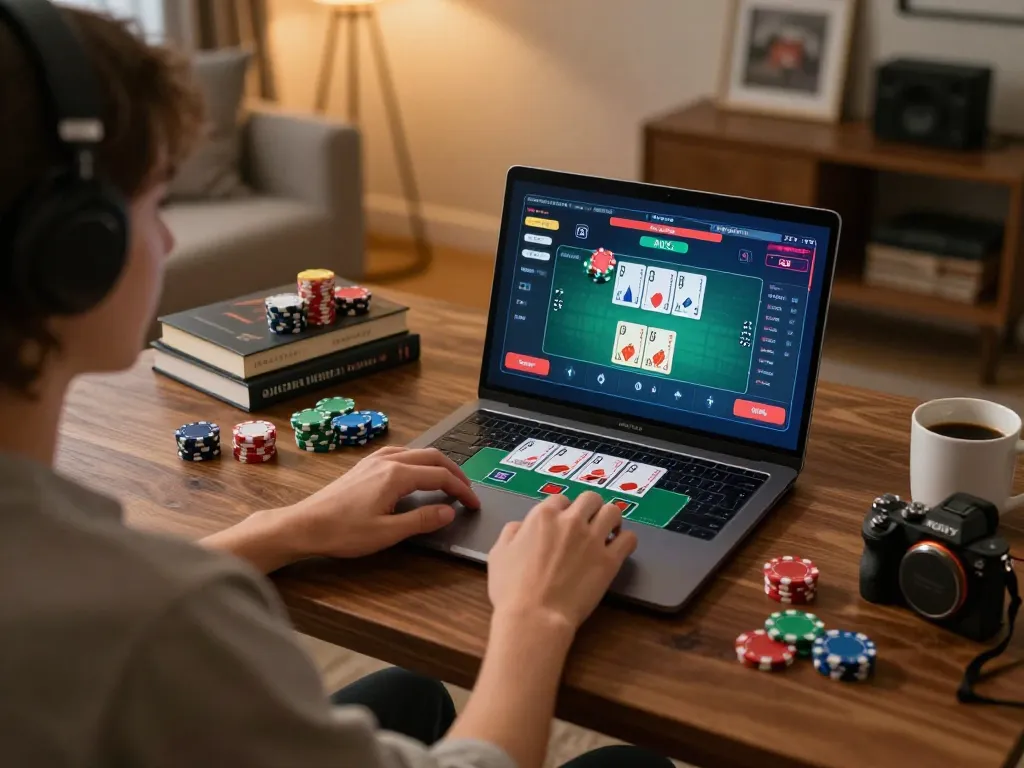 Engage in strategic gameplay at go8 online poker with an immersive and inviting setup.