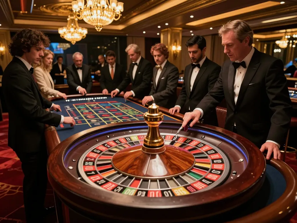 GA88 excitement unfolds at the roulette table with players engaged in high-stakes bets