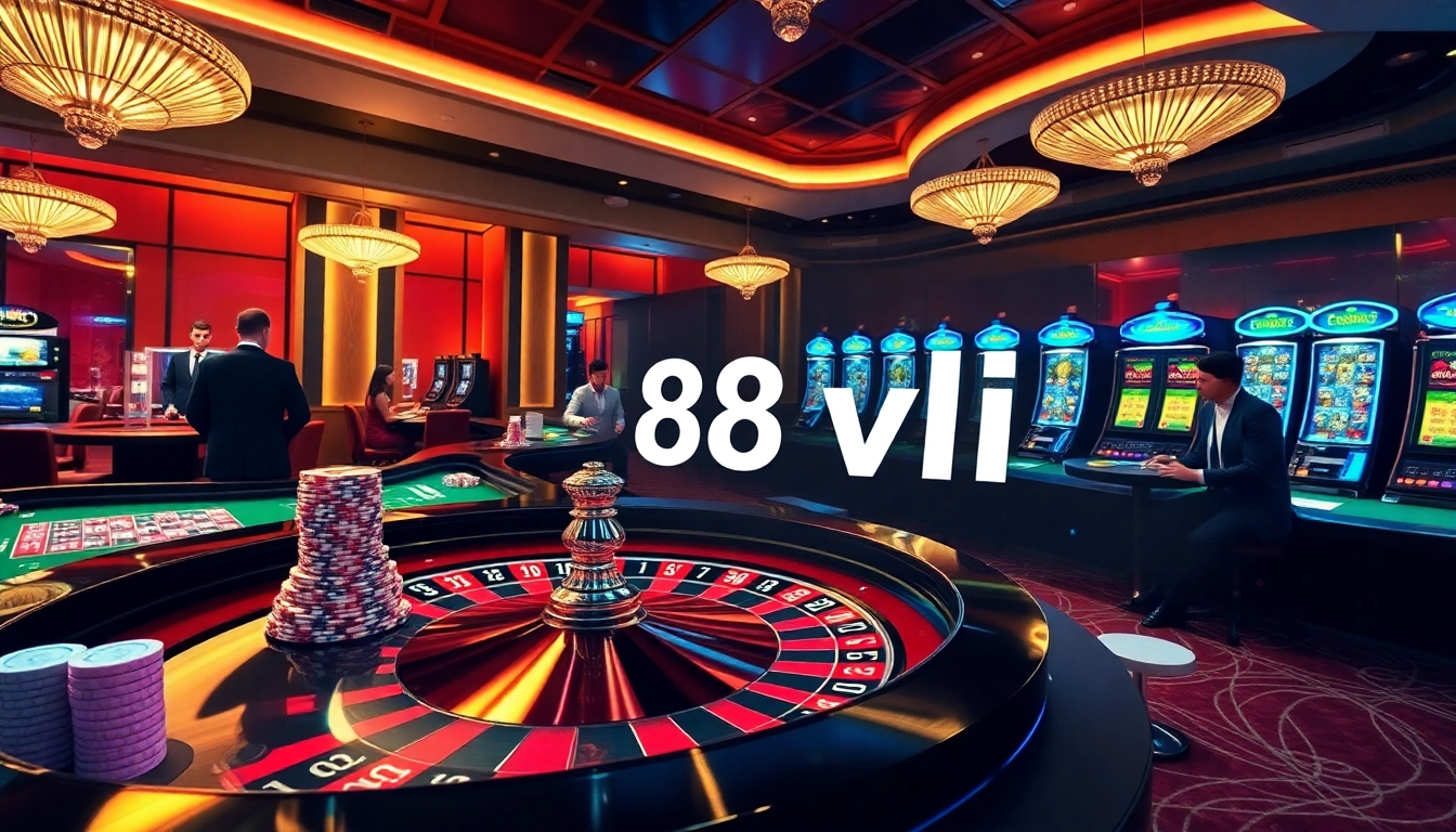 Experience the thrill of 88 vn casino gaming with dynamic roulette and poker action.
