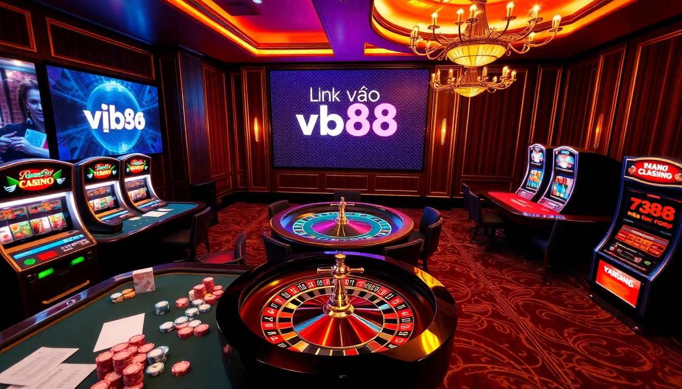 Experience the excitement of online gambling and Link vào vb88 at luxurious casino tables.