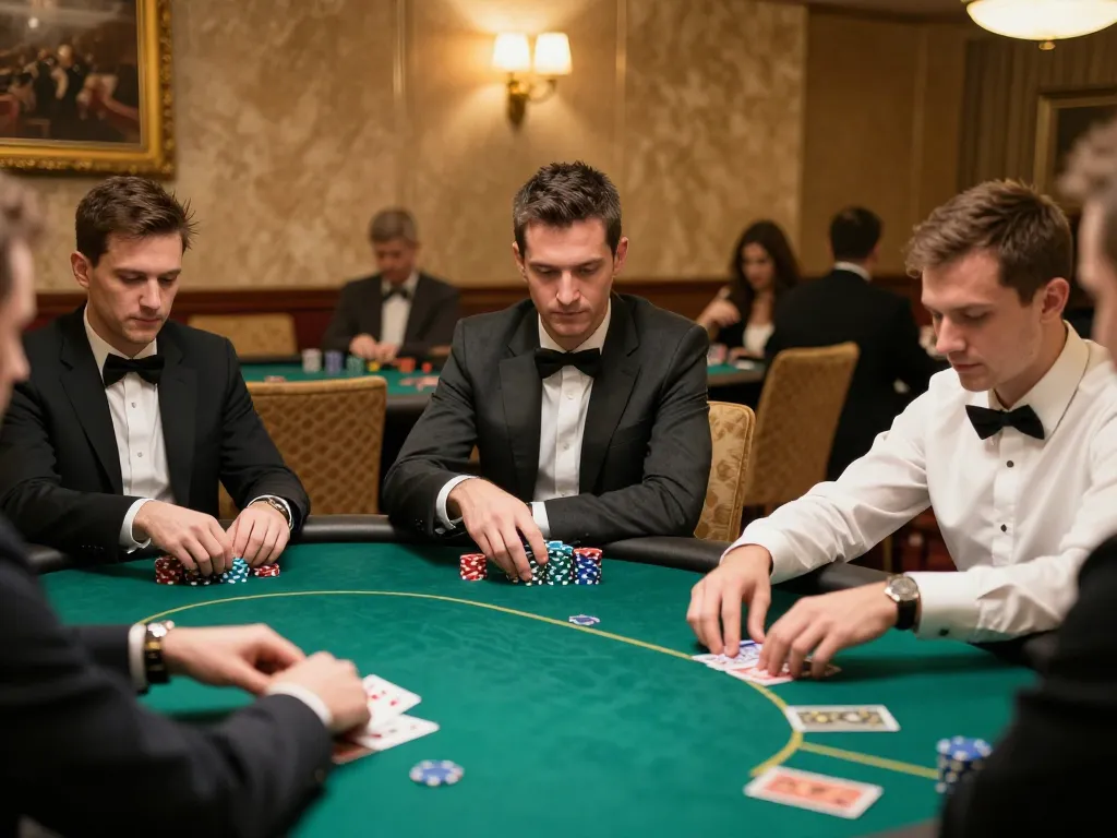 Watch players demonstrate strategy and skill in a professional poker game at RR99COM.