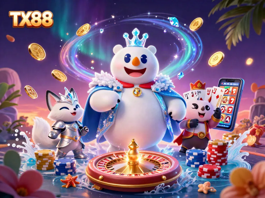 Spin the TX88 roulette wheel while collecting golden coins and sparks!