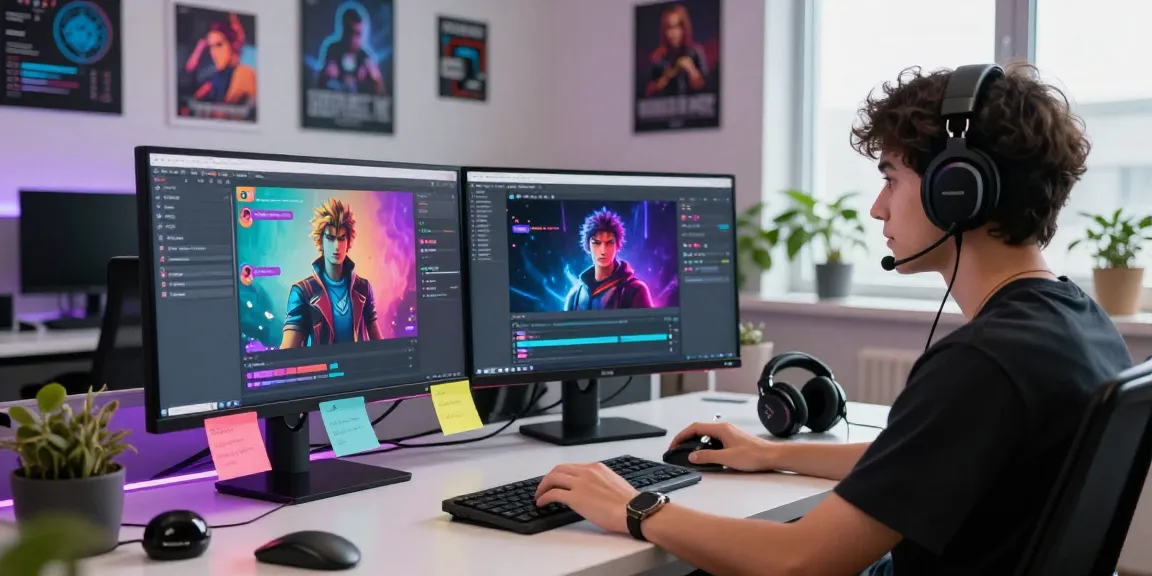Young developer customizing nsfw character ai profiles in modern tech workspace.