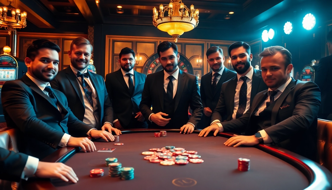 Experience the thrill of the man club as players engage in high-stakes poker games in a luxurious casino setting.