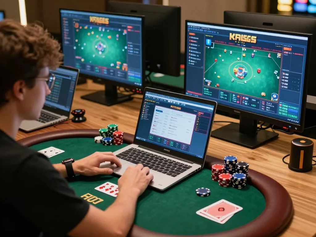 x88 player diving into strategic online poker gaming session with engaging visuals.