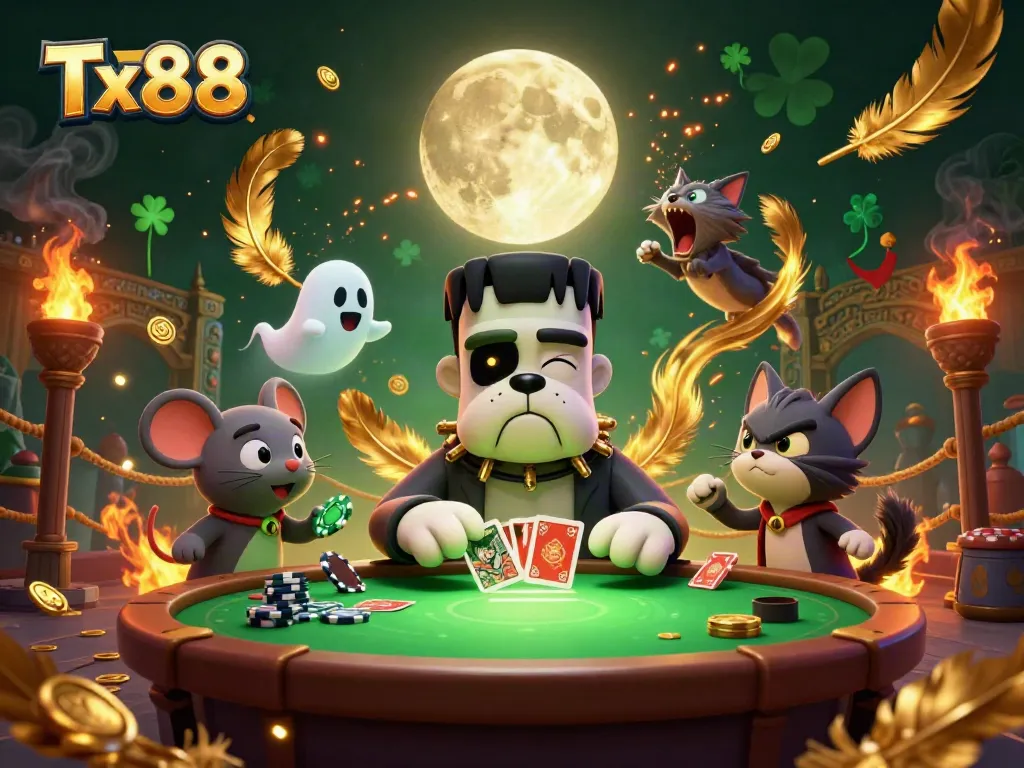 Experience thrilling gameplay at Tx88 with a 3D monster dealer and exciting casino elements!