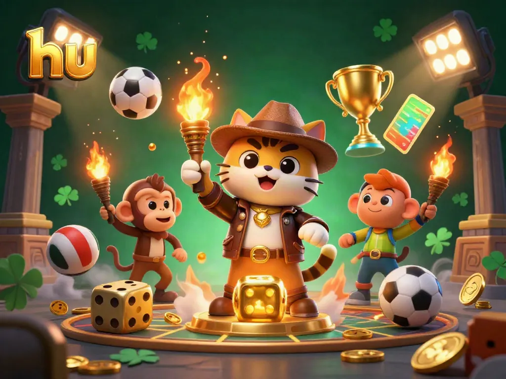 Experience thrilling gameplay with hu as a cat explorer discovers a golden casino artifact amidst rich gambling elements.