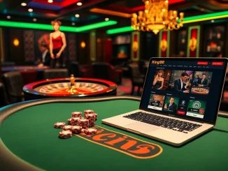 Experience the thrill of king88 at a lavish casino table, where high-stakes poker meets live betting excitement.