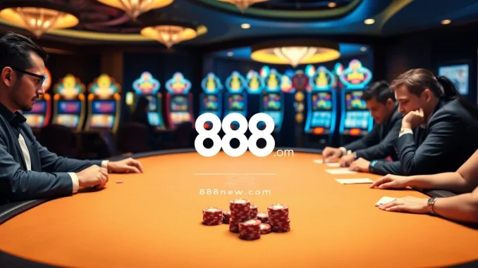 Experience thrilling gameplay at 888new.com with captivating poker excitement and premium gaming elements.