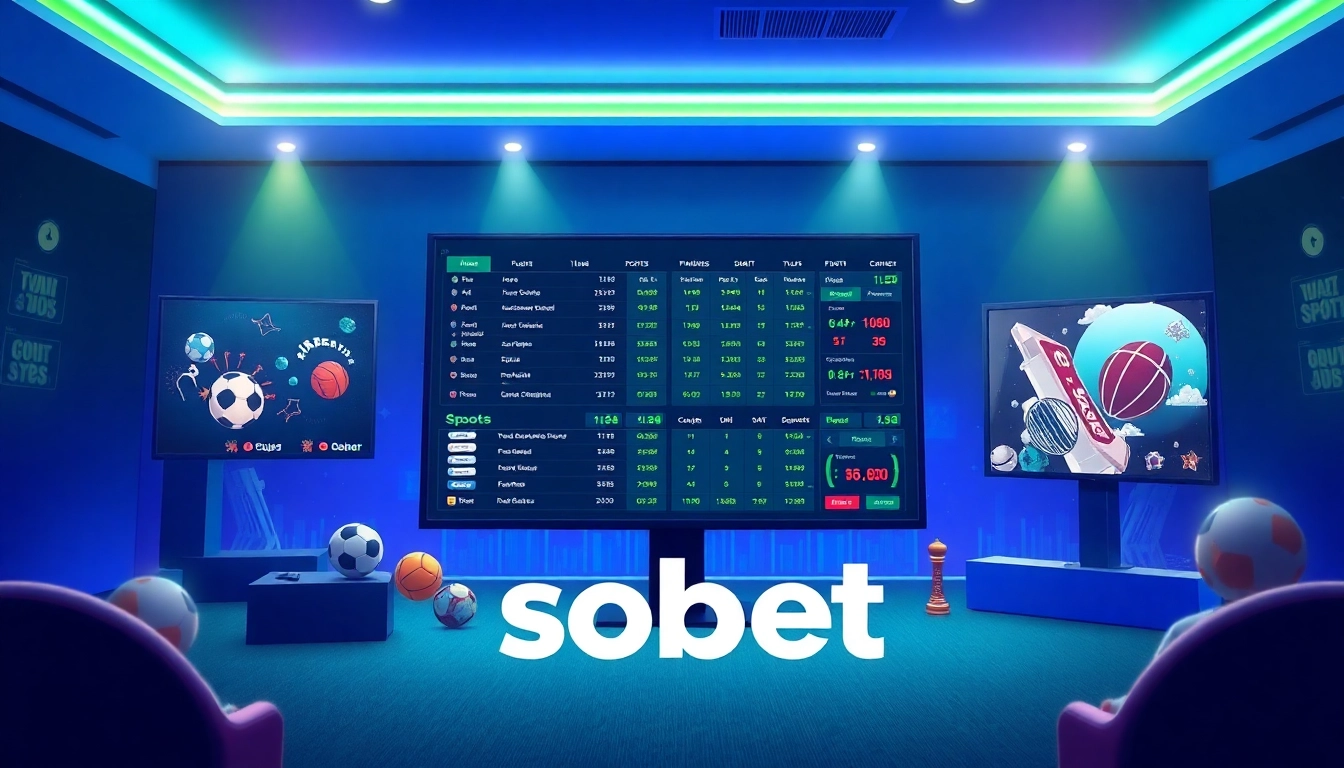 SBOBET online betting platform showcasing vibrant sports odds and interactive features.