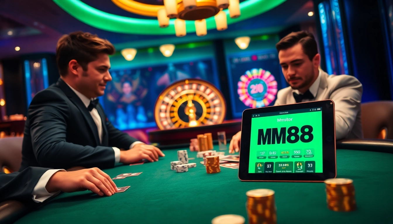Experience the excitement of winning at MM88 with a high-stakes poker game surrounded by luxury and strategy.