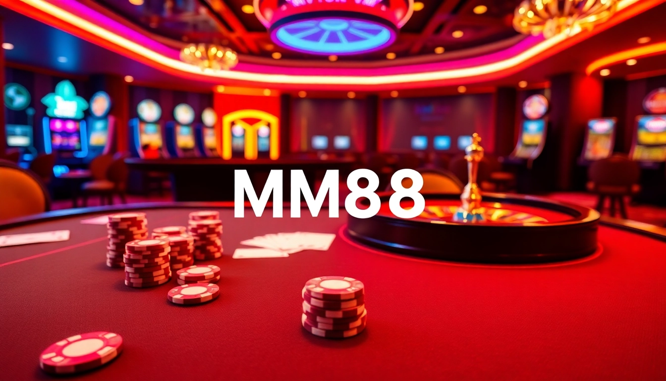 Experience the thrill of MM88 casino gaming with vibrant tables and exciting visuals.