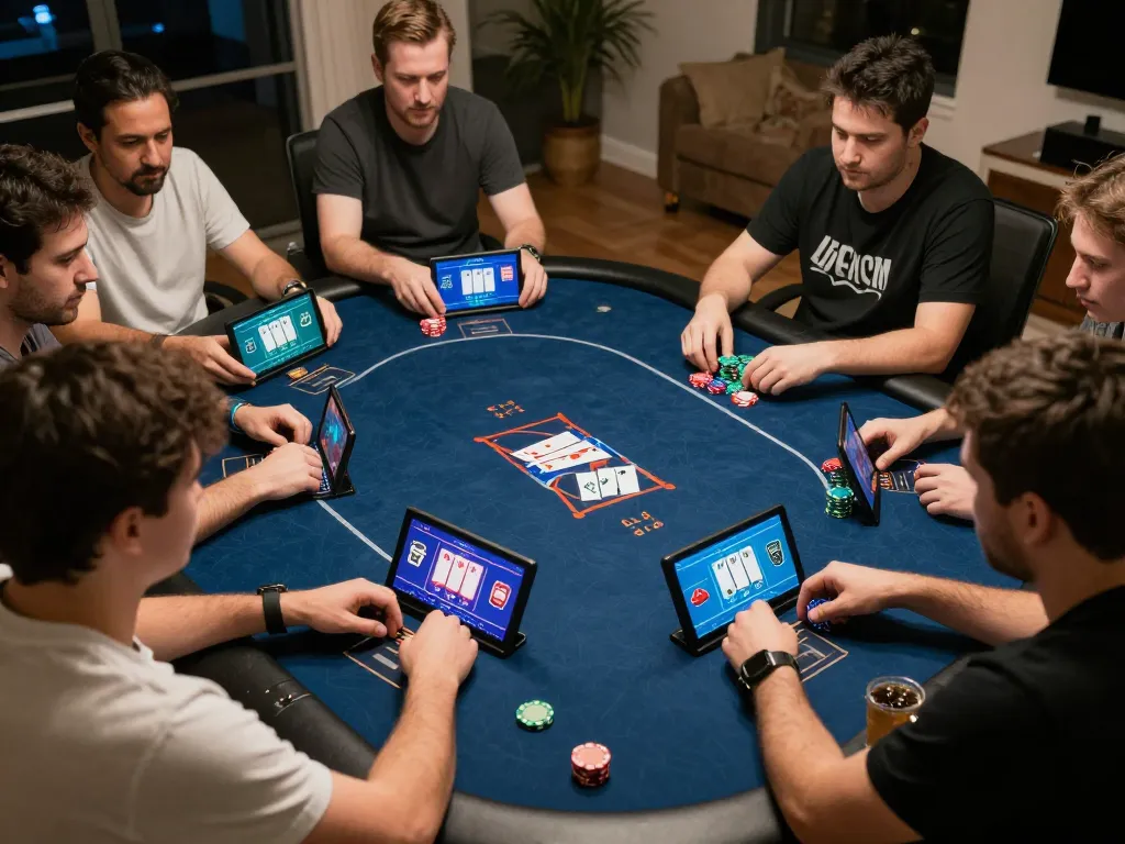 Engaging online poker game scene showcasing strategy and excitement, highlighting https://va88.moe/ as players interact.
