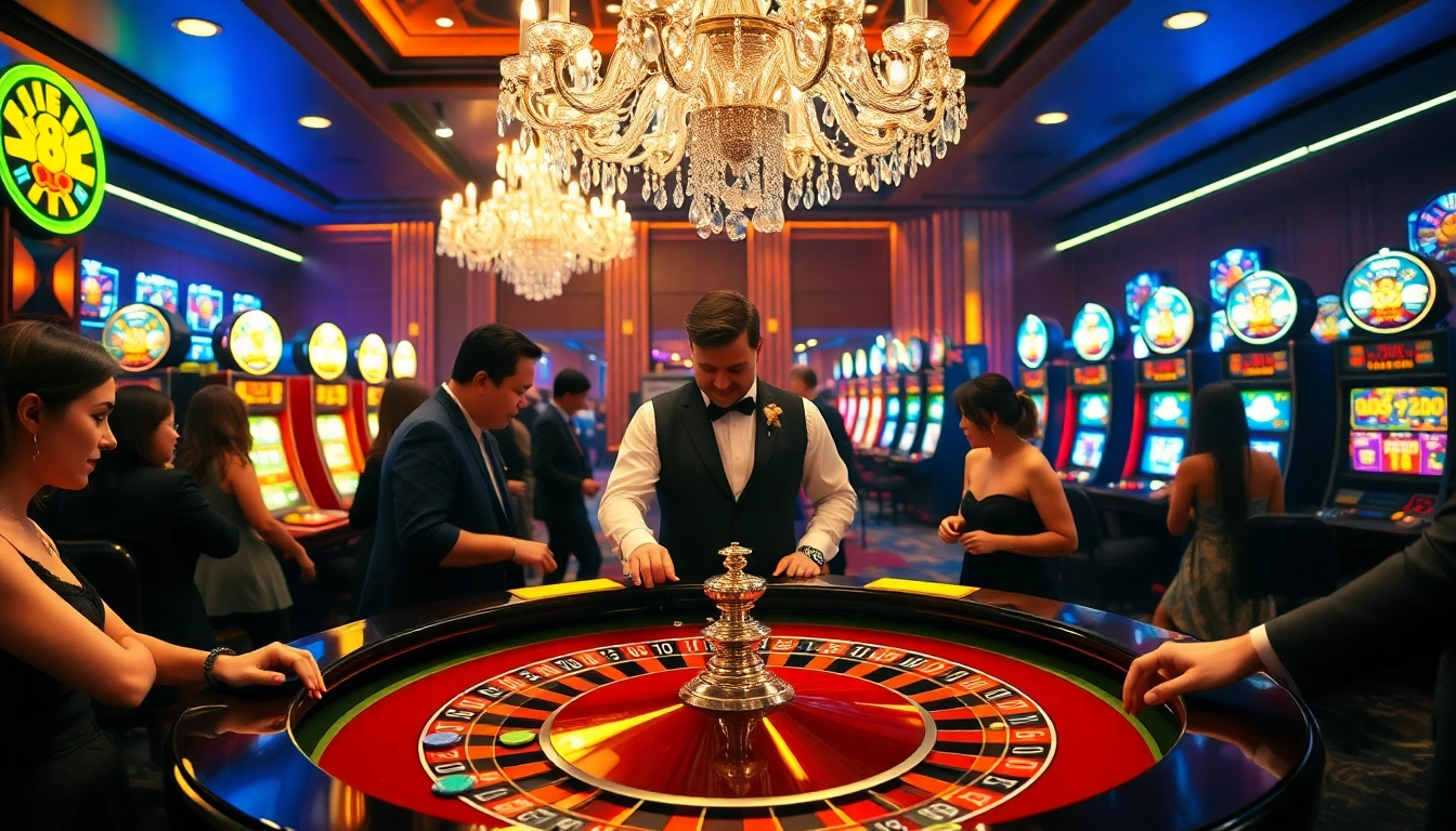 Playing roulette at a luxurious casino while exploring https://s8s8.org/ for an enhanced gambling experience.
