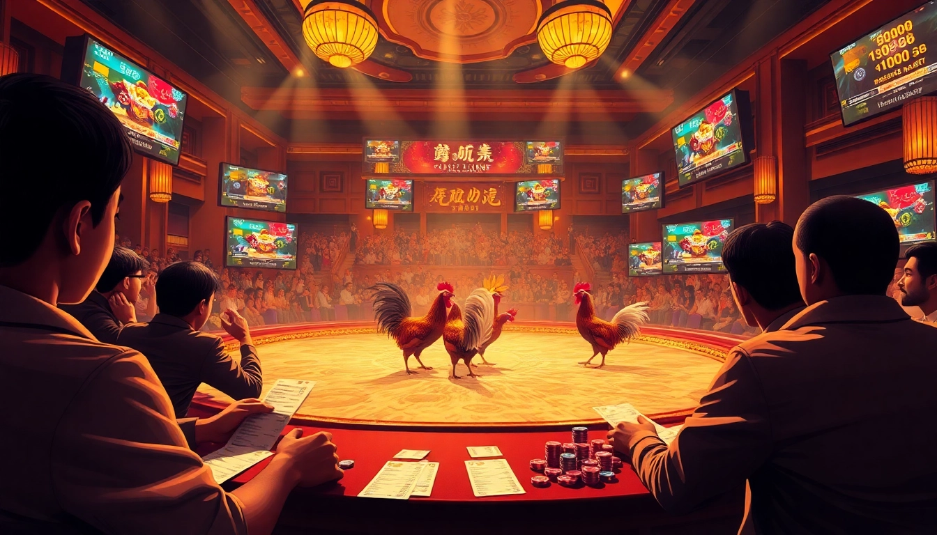 Experience live cockfighting action at đá gà trực tiếp with high-quality visuals and engaged spectators.