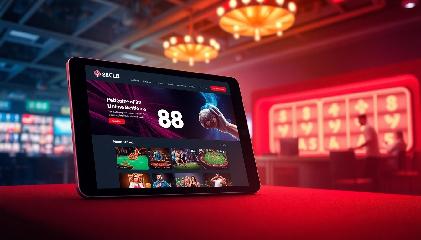 Experience the excitement of 88CLB's online gaming platform featuring vibrant visuals and user-friendly interface.