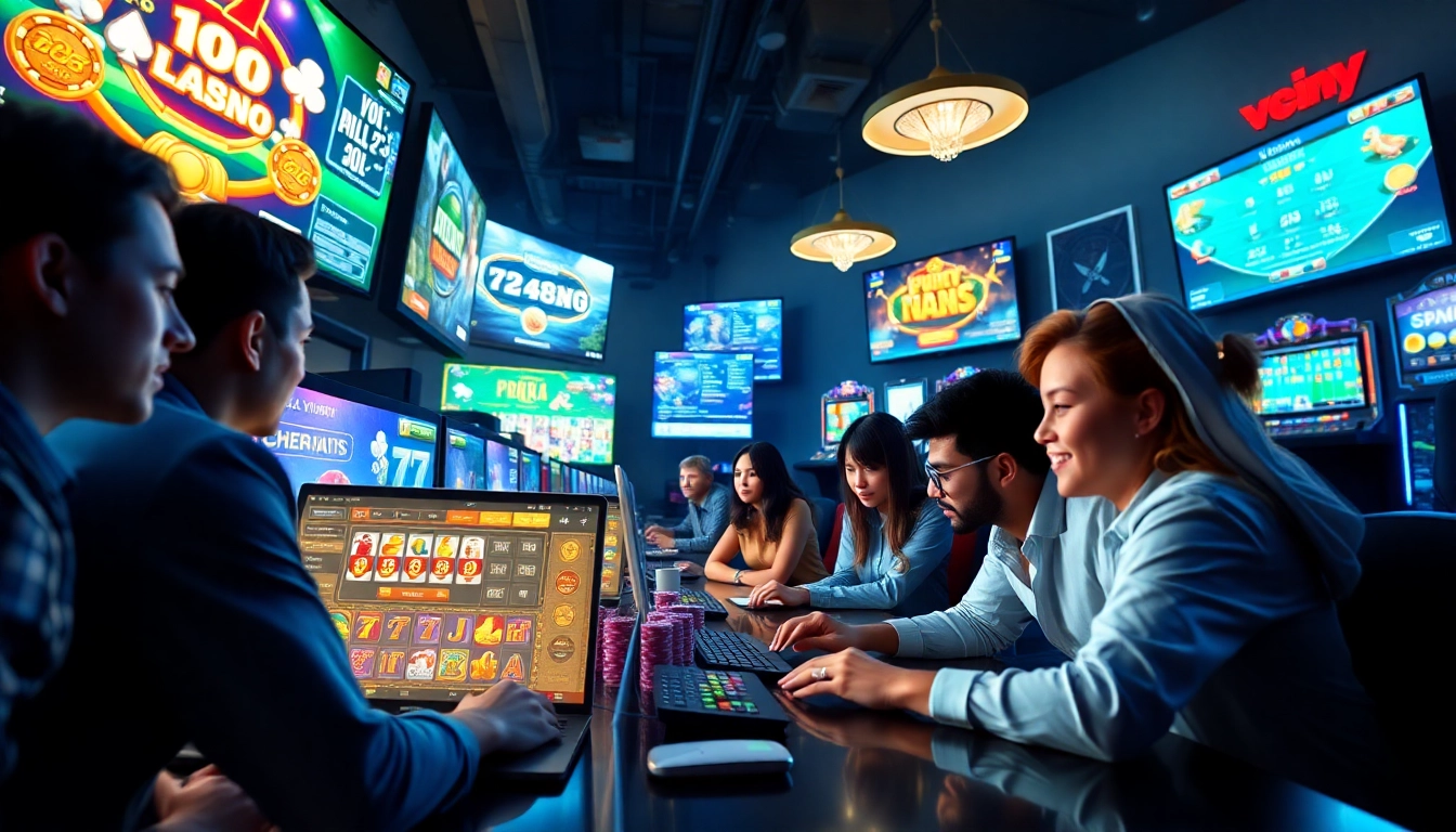 Engaging gaming scene at 789club showcasing vibrant online gambling experiences.