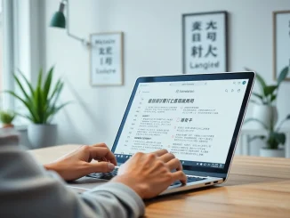 Engaging workspace showcasing 有道 translation application on a modern laptop screen.