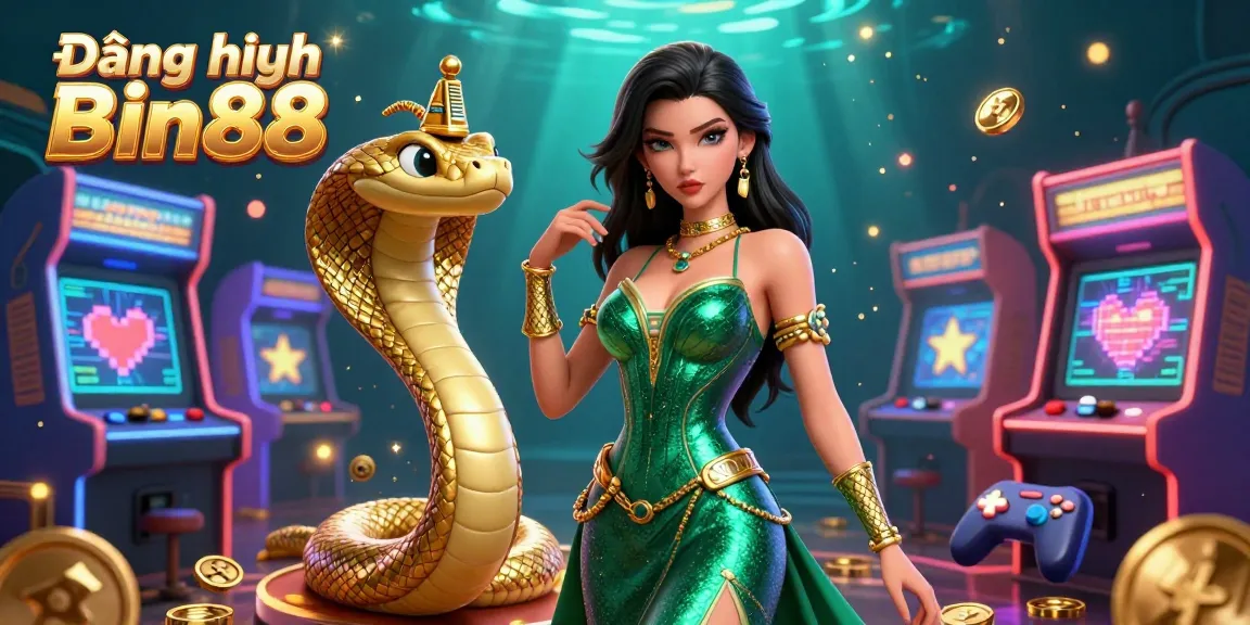 Engage in the thrilling world of Đăng nhập Bin88 with a captivating 3D casino illustration featuring vibrant gaming elements and enchanting characters.