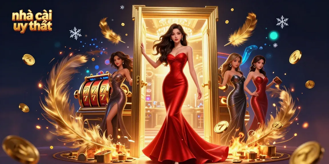 Experience the thrill of nhà cái uy tín in this vibrant casino scene with slots and luxurious ambiance.