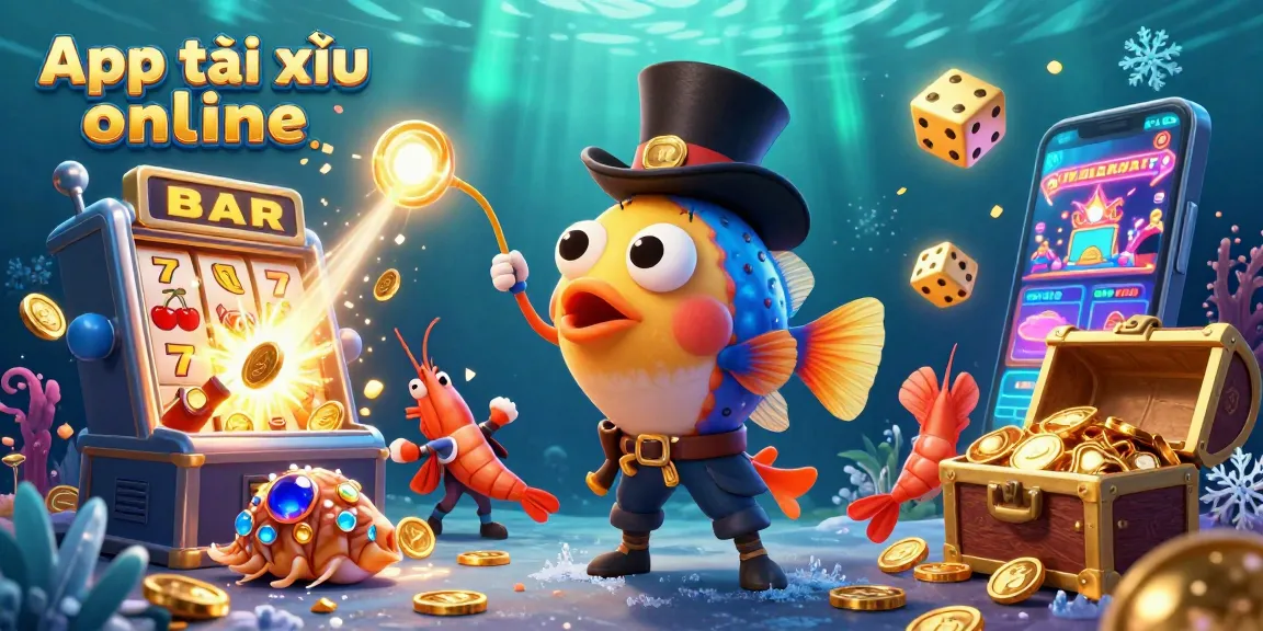 Experience thrilling gameplay with the App tài xỉu online, featuring vibrant characters and exciting casino elements.