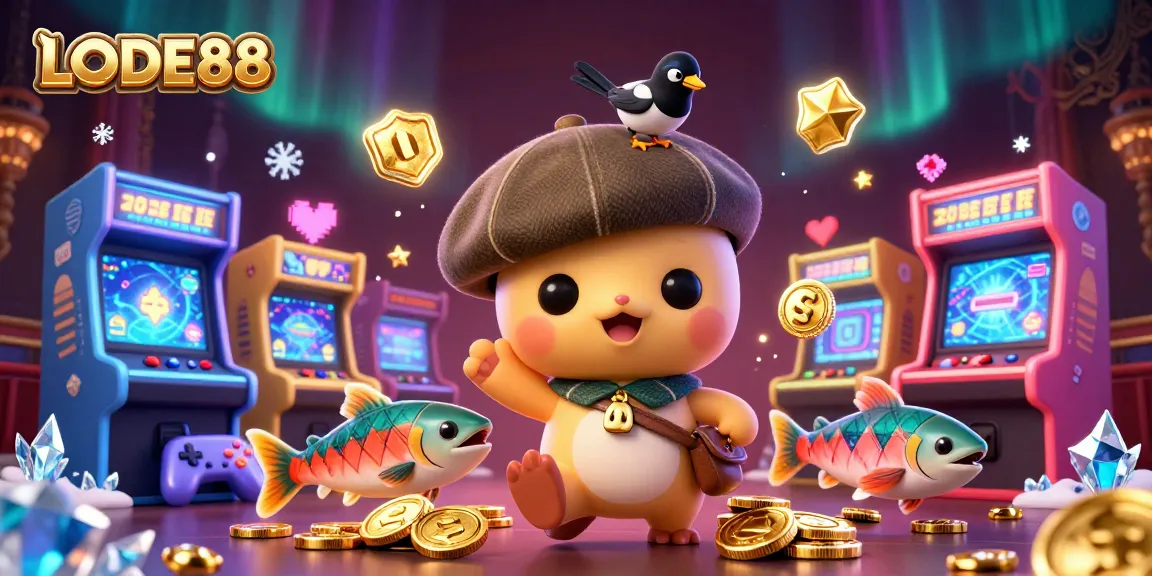 Engage with LODE88 as the Loch Ness monster and friends explore a vibrant casino adventure.