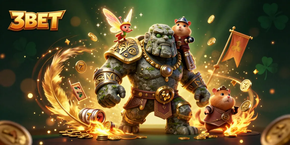 Experience thrilling gameplay at 3BET with vibrant characters and captivating casino elements