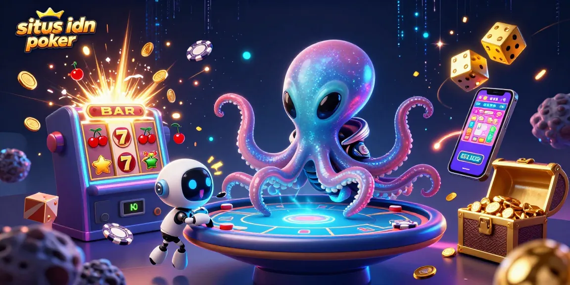 Mainkan situs idn poker dengan ilustrasi kasino 3D menarik dan karakter unik.
